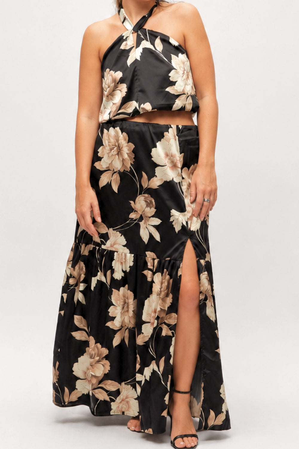 Maxifalda Asti Flores beige