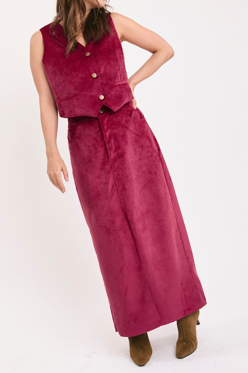 Falda Berlin Guinda
