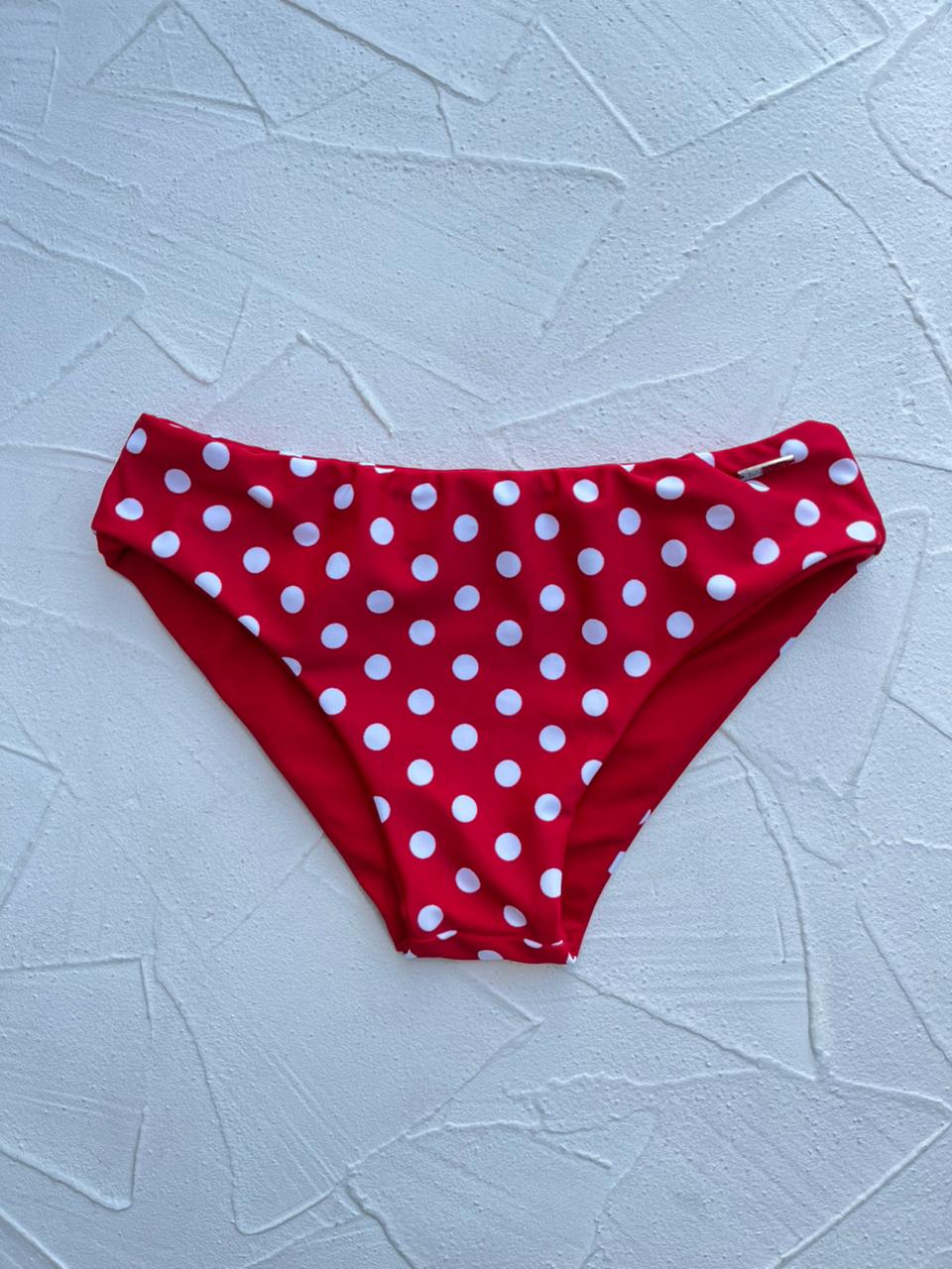 Bottom Gaviotas Teens Lunares rojo reversible a rayas