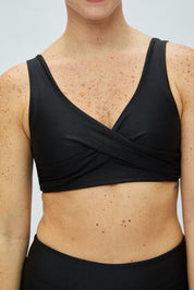 Top Saona Negro satinado reversible a mate