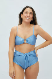 Bottom Naplo Celeste acero satinado