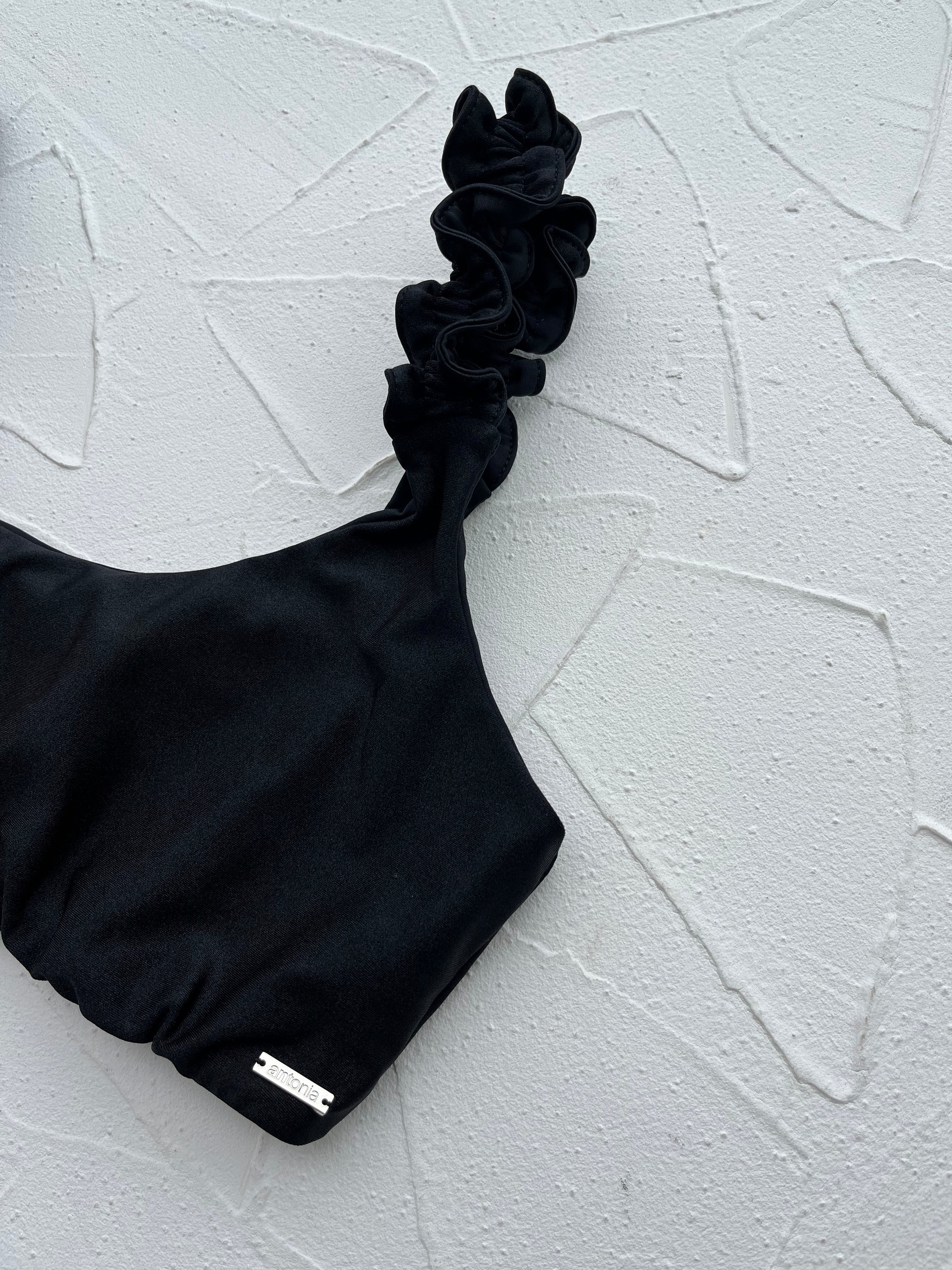 Top Brisas Negro satinado reversible a mate