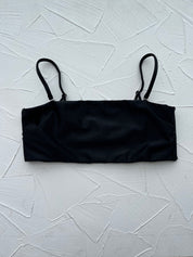 Top Waikiki Negro satinado