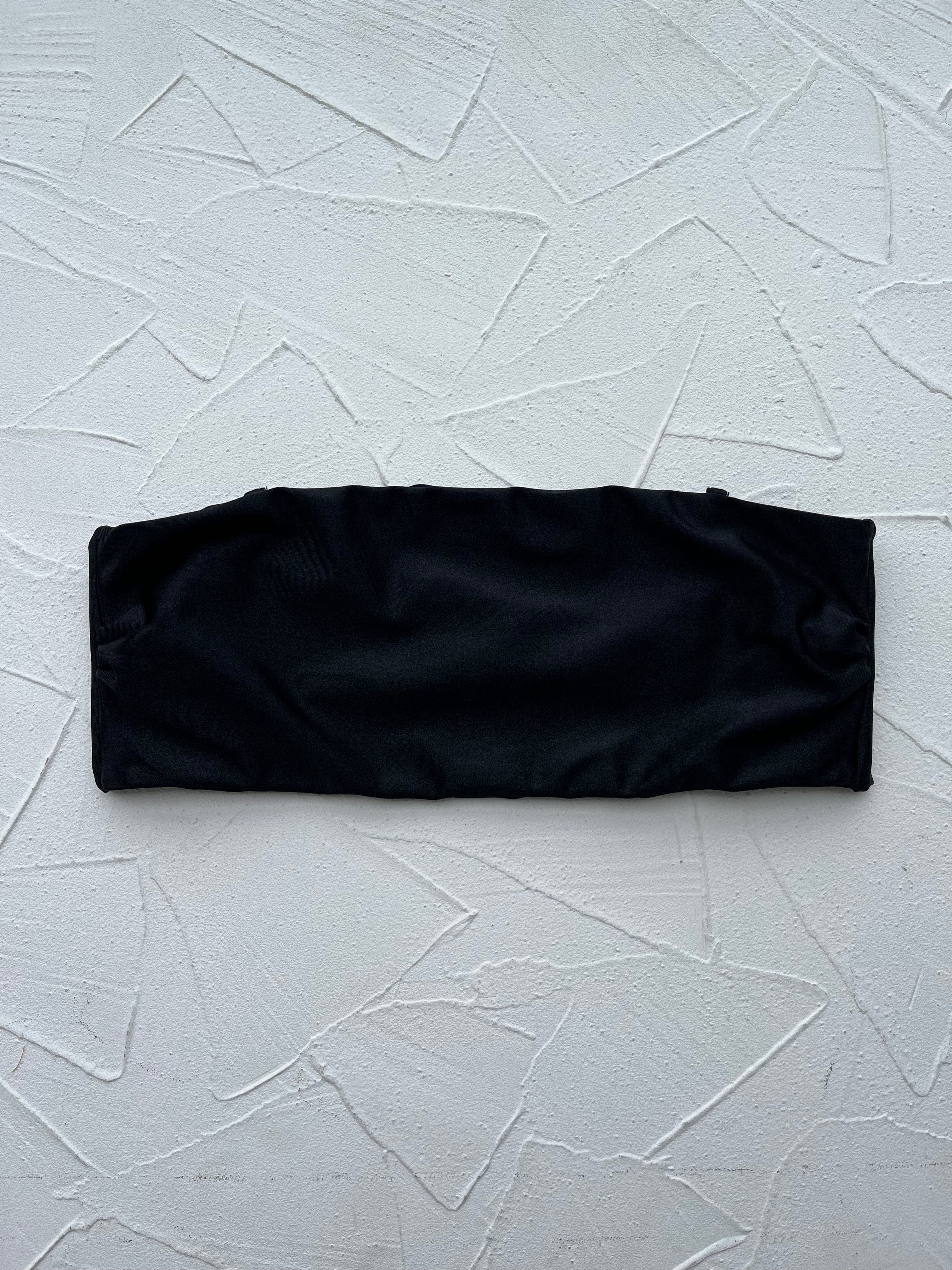 Top Waikiki Negro satinado