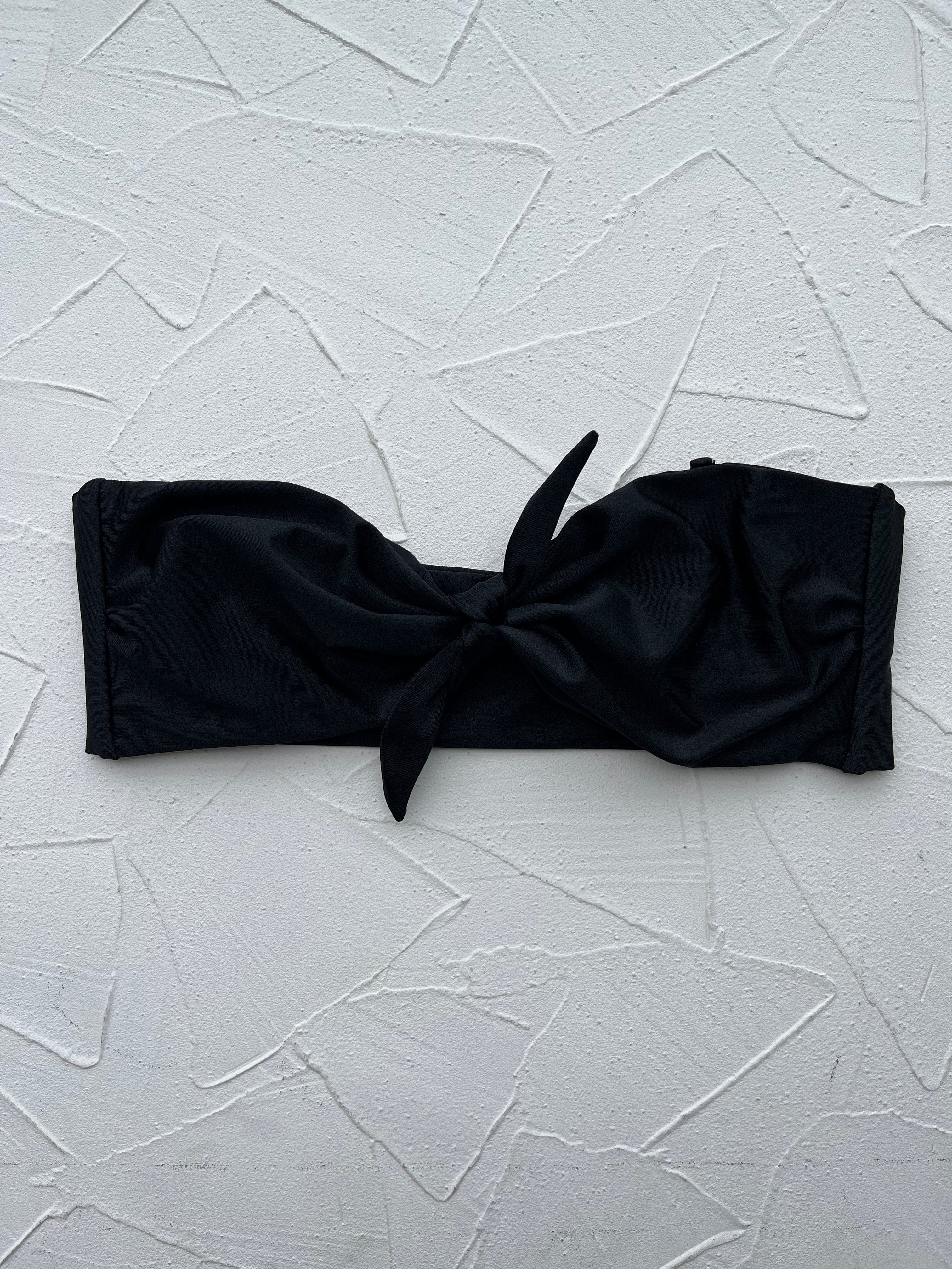 Top Waikiki Negro satinado