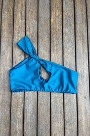 Top Barú Peacock satinado reversible a mate