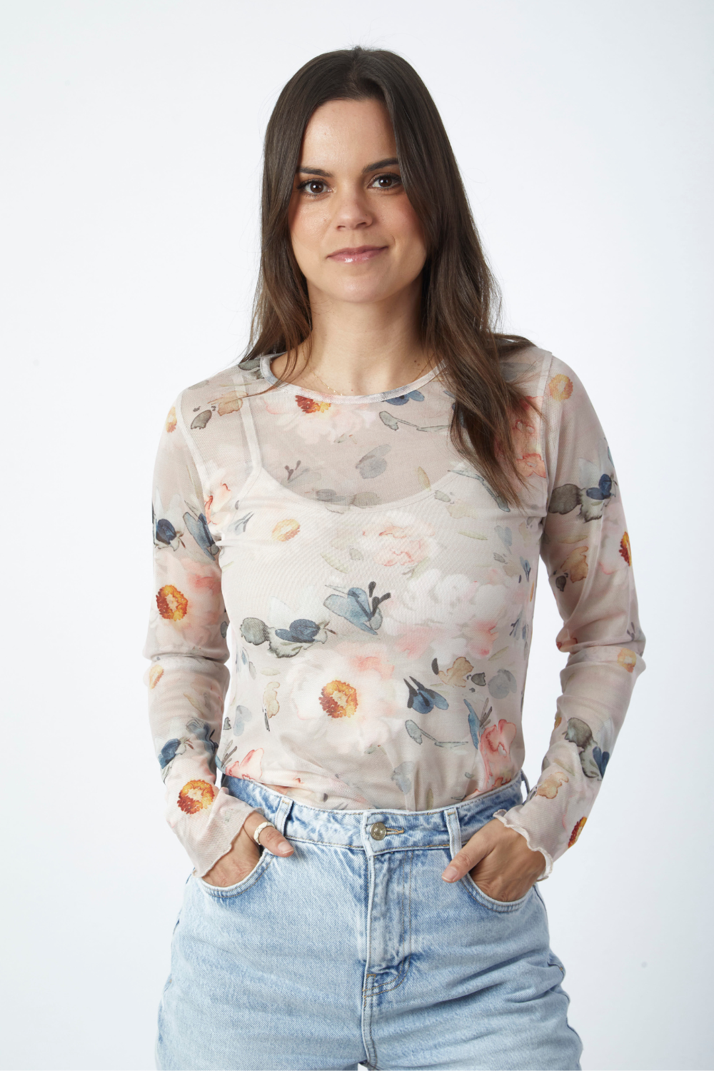 Polo Viña Flores print