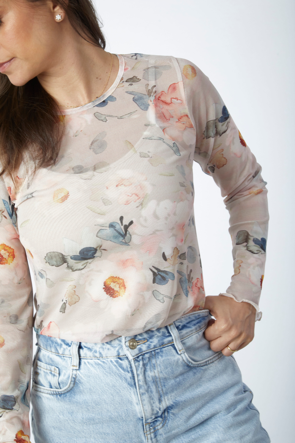 Polo Viña Flores print