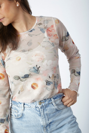 Polo Viña Flores print