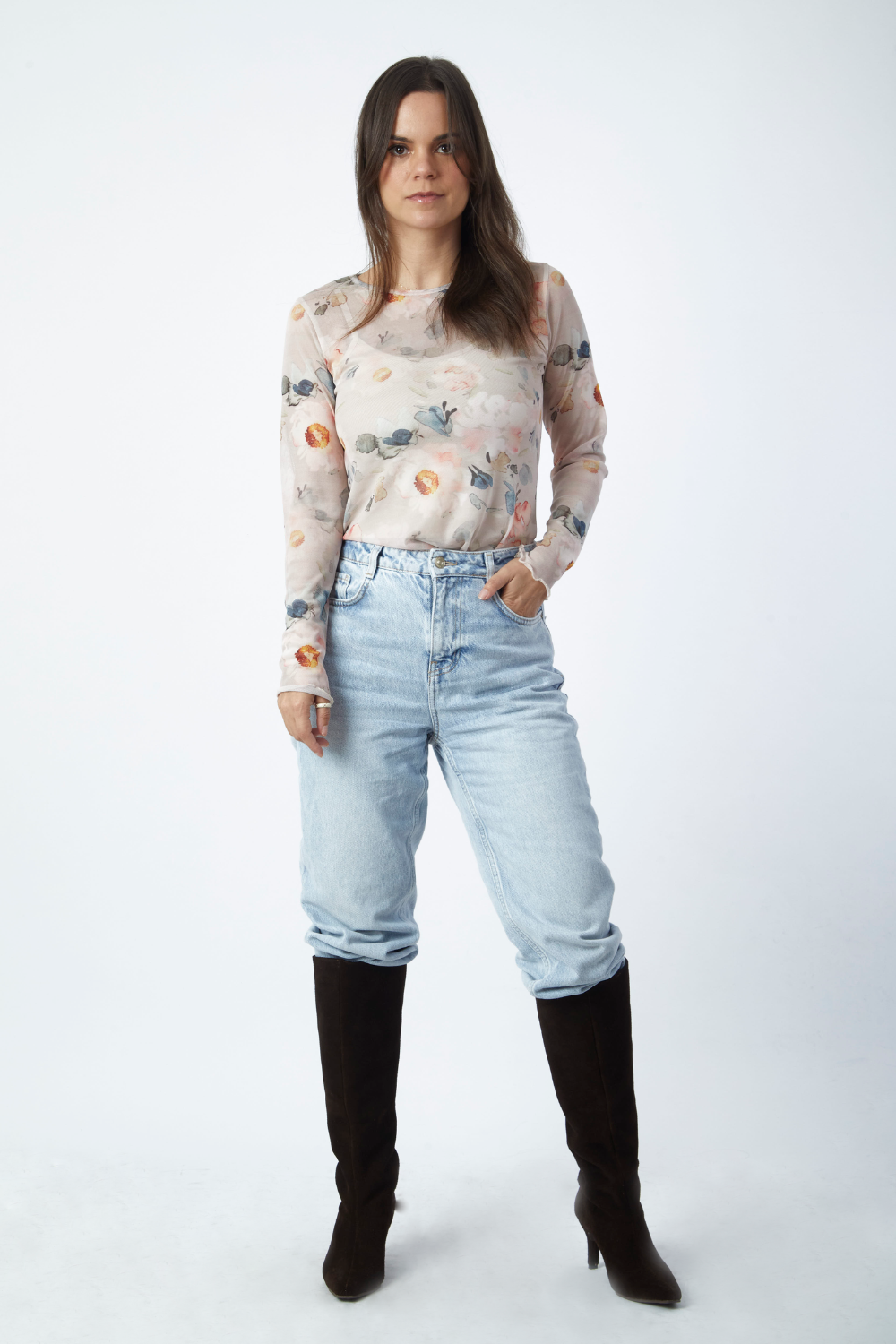 Polo Viña Flores print