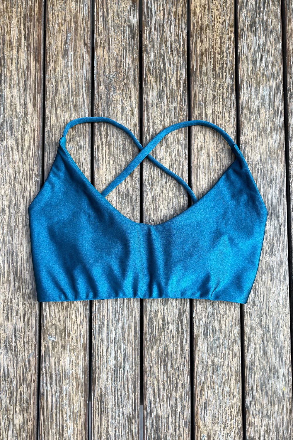 Top Quipa Peacock satinado reversible a mate