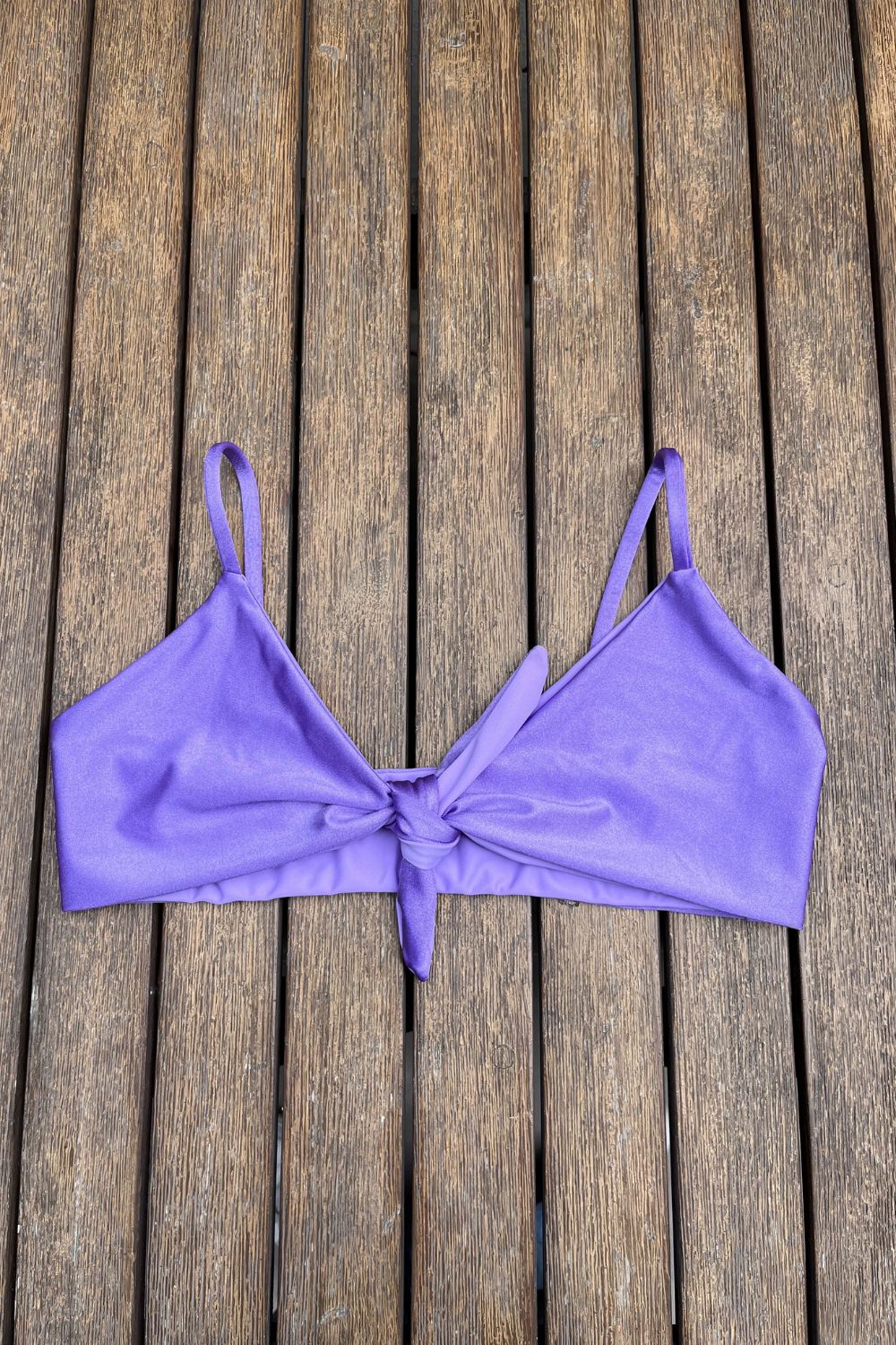 Top Santa María Morado satinado reversible a mate