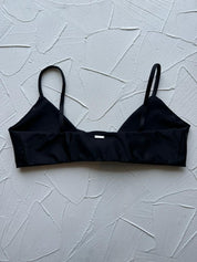 Top Santa María Negro satinado reversible a mate