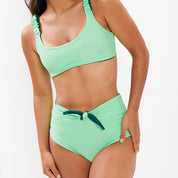 Bottom Máncora verde esmeralda reversible a menta neón