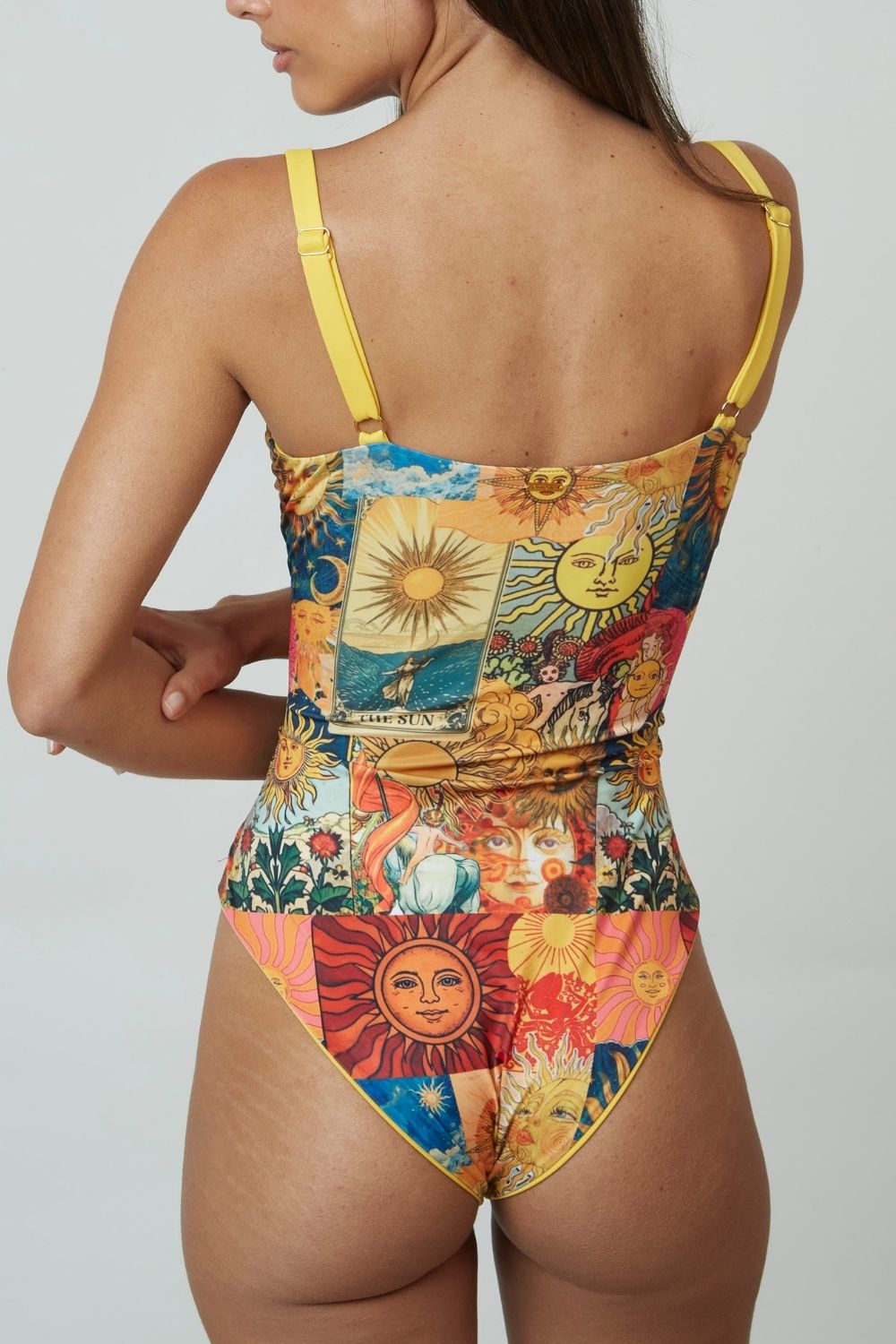 Entera Ibiza Soles reversible a amarillo