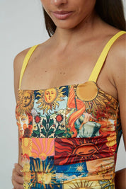 Entera Ibiza Soles reversible a amarillo