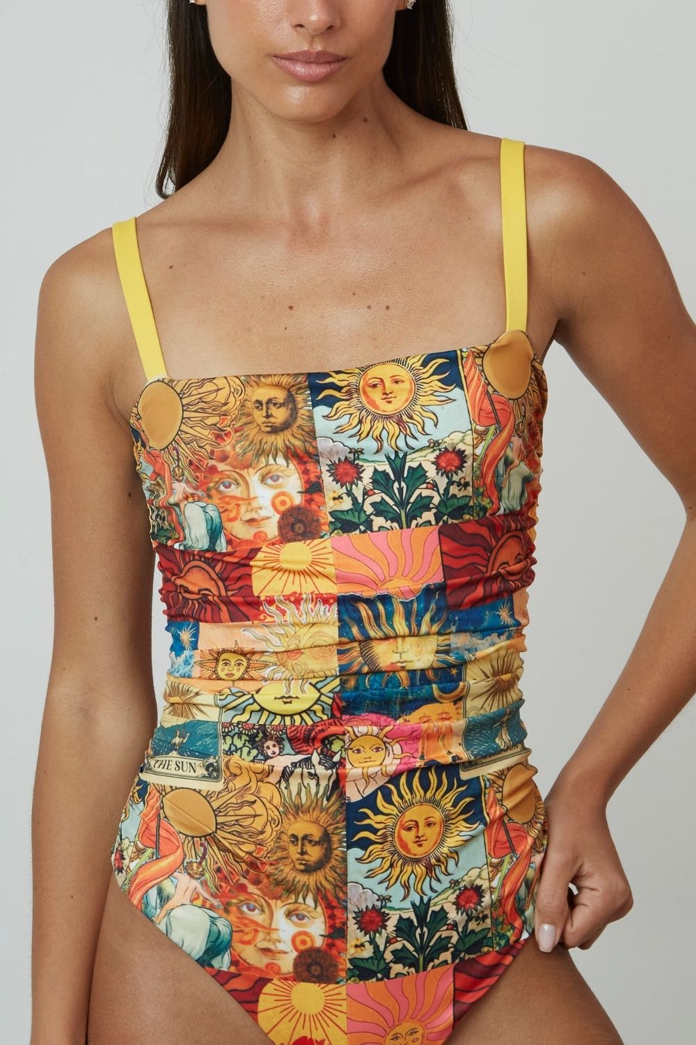 Entera Ibiza Soles reversible a amarillo