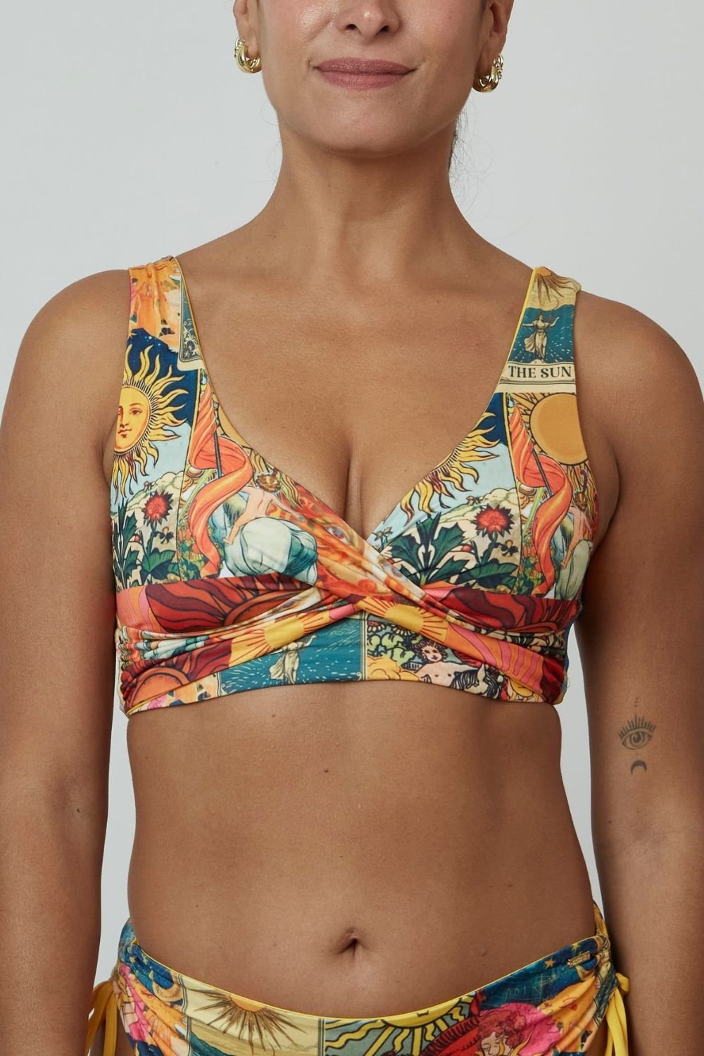 Top Saona Soles reversible a amarillo