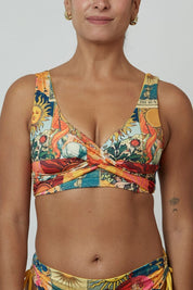 Top Saona Soles reversible a amarillo