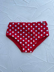 Bottom Tahiti Niñas Lunares rojo reversible a rayas