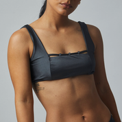 Top África gris satinado reversible a mate