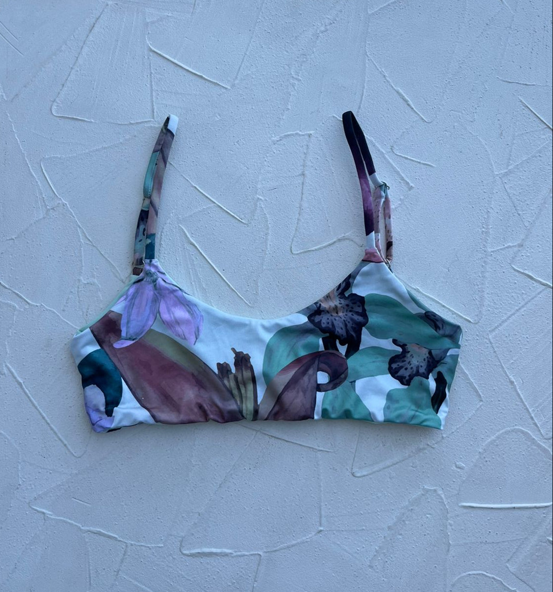 Top Vichayito Jardín floral reversible a menta
