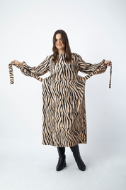 Vestido Milán Zebra Negro