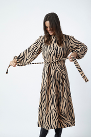 Vestido Milán Zebra Negro