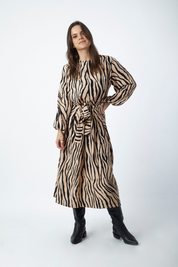 Vestido Milán Zebra Negro