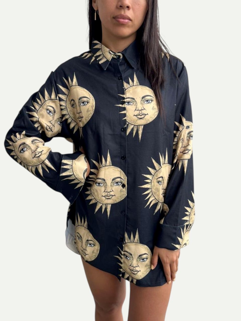 Blusa Copacabana Equilibrio negro