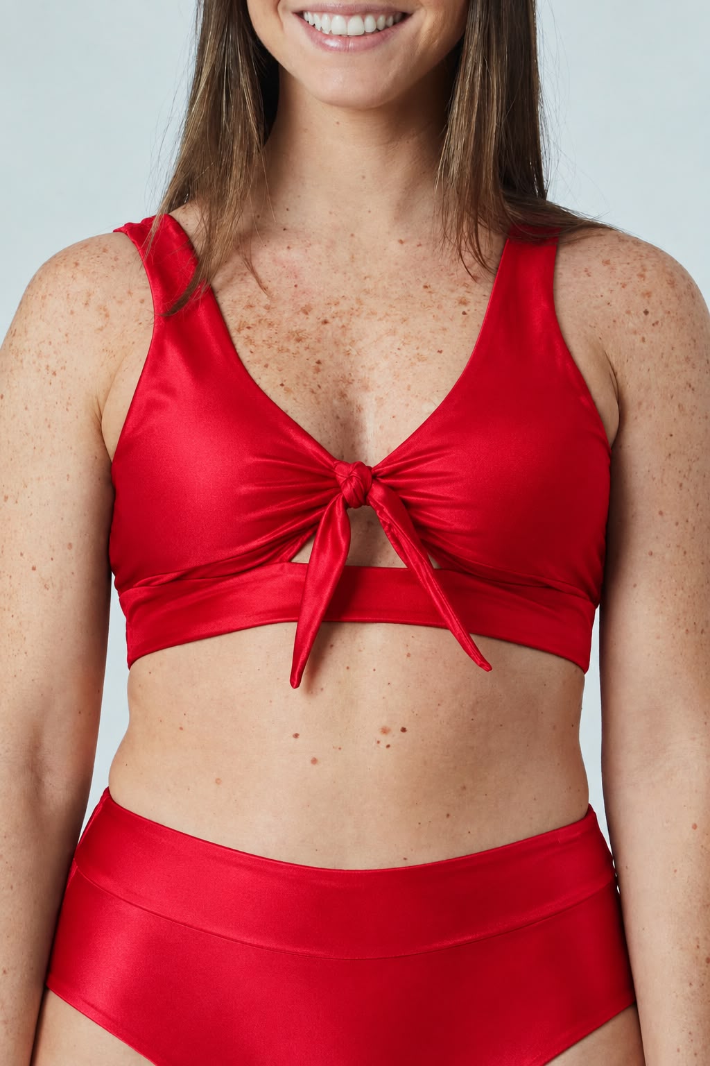 Top Bujama Rojo Satinado