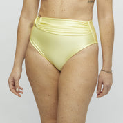 Set Top Barú + Bottom Piccola con Aro Amarillo Pastel Satinado