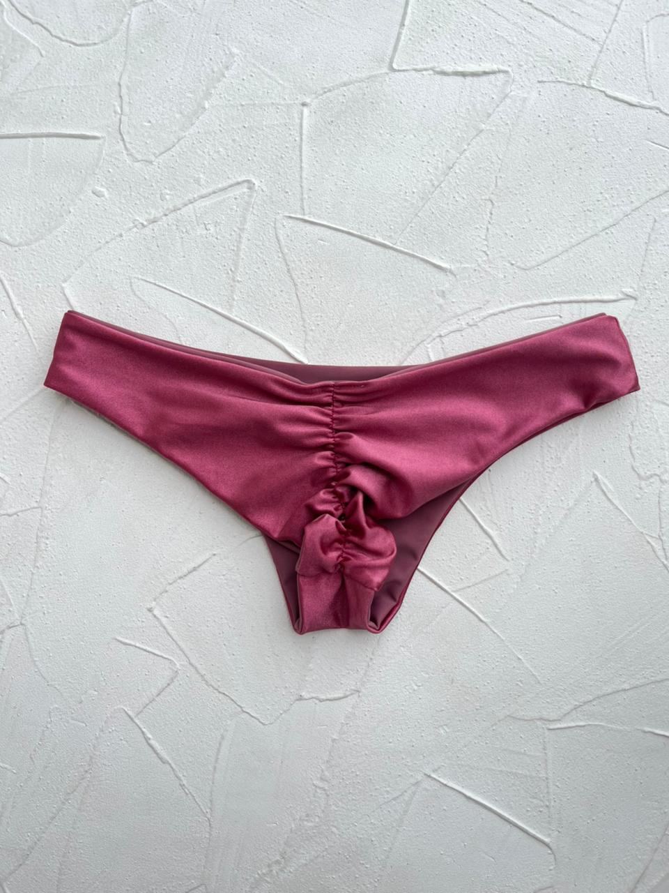 Bottom Cocos Uvo satinado reversible a malva