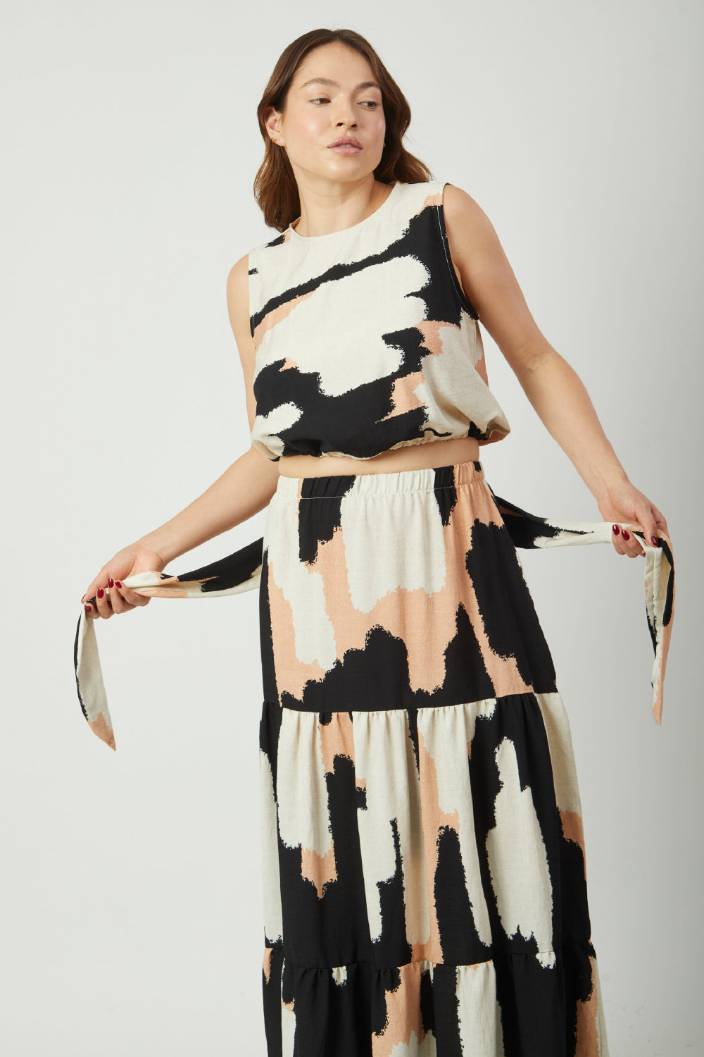 Maxifalda venecia boho Print