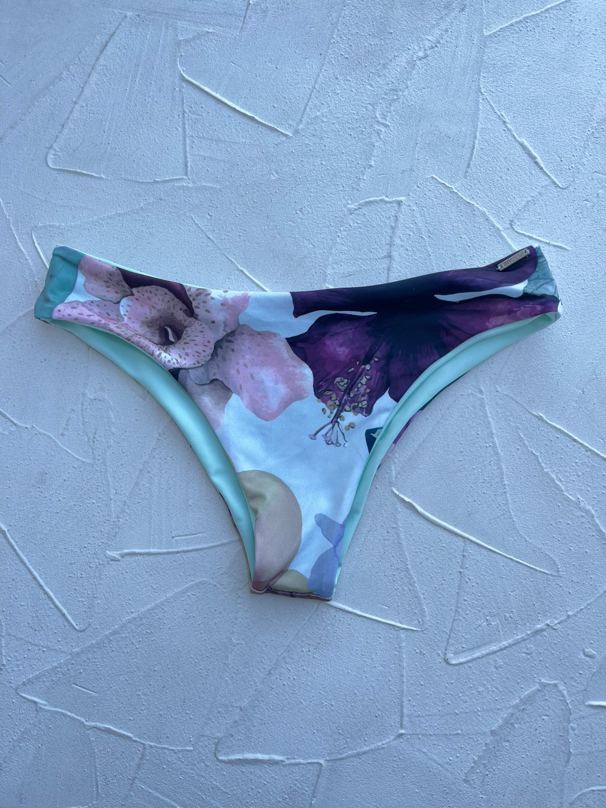 Bottom Gaviotas Jardín floral reversible a menta