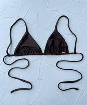 Top Gramas Marrón satinado reversible a mate