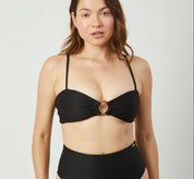 Top Creta negro rib
