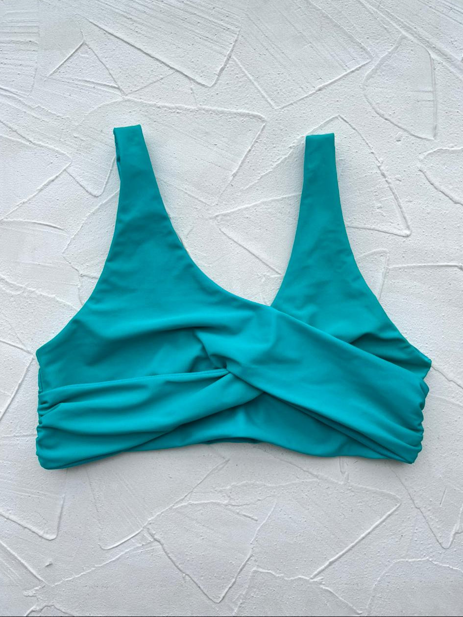 Top Saona Jade reversible a satinado