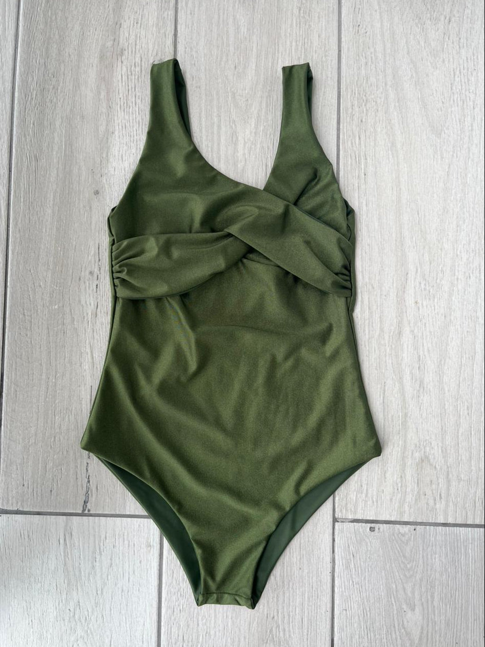 Entera Saona Verde militar satinado reversible a mate
