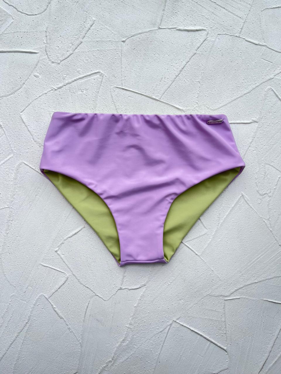 Bottom Tahiti Niñas Lila reversible a pistaccio