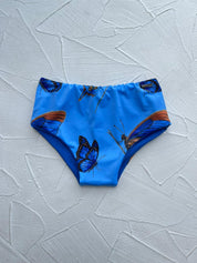 Bottom Tahiti Niñas Mariposa Amazónica reversible a azul claro
