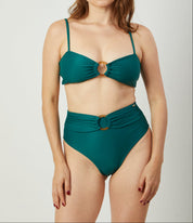 Bottom piccola con aro verde esmeralda