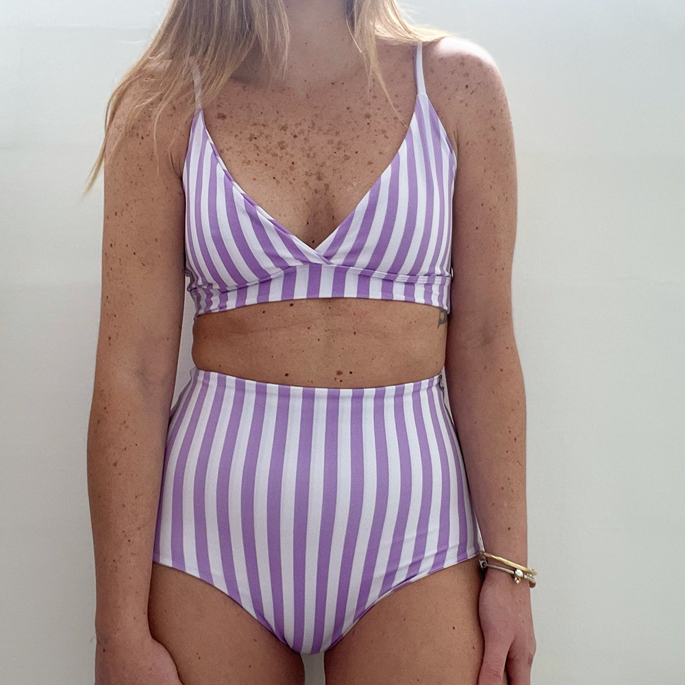 Bottom paracas rayas morado